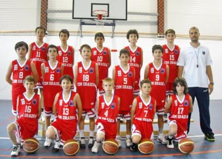 Echipa de baschet copii CSM Baschet Star Oradea a evoluat cu succes în campionatul Ungariei